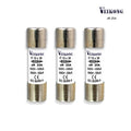 JUEGO DE 3 FUSIBLES CARTUCHO CERÁMICA MARCA VEIKONG PARA SECCIONADOR RT18-32, 10X38 MM, ACCIÓN RÁPIDA (AR), 500 VAC, 25 AMP, 100 KA, PARA VARIADOR: VFD500M-2R2GS2B, VFD500M-2R2GT2B, VFD500M-5R5GT4B, VFD500-5R5G/7R5PT4B, VFD500-4R0GT2B, VFD500-4R0GS2B