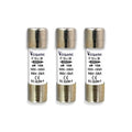 JUEGO DE 3 FUSIBLES DE CARTUCHO DE CERAMICA MARCA VEIKONG, TAMAÑO 10X38MM PARA SECCIONADOR: RT18-32, ACCIÓN RAPIDA (AR), 500VAC, 10AMP, 100KA, PARA VARIADOR: VFD500M-R75GS2B VFD500M-R75GT2B, VFD500M-R75GT4B,VFD500-R75GT4B
